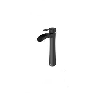 VIGO Niko 11'' H Single Handle Single-Hole Bathroom Vessel Faucet in Matte Black